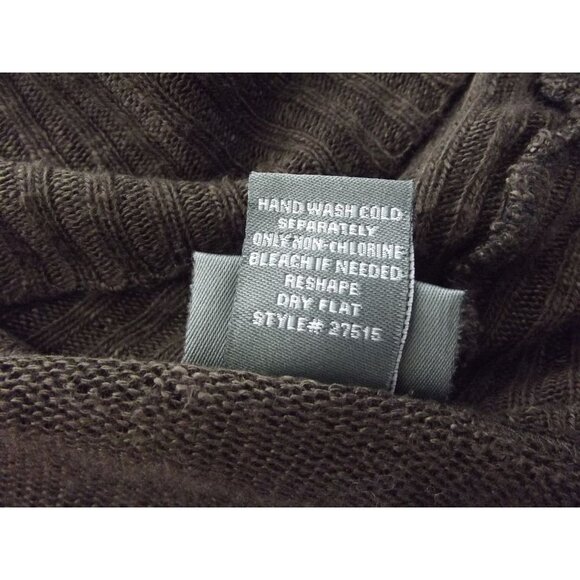 Dots Cardigan Sweater Womens Sz Medium lightweight short sleeve brown open front - Picture 9 of 9